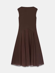 Mint Velvet Brown Sleeveless Midi Dress - Image 8 of 8