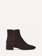 بني - Linzi Outline Low Block Heeled Ankle Boots - صورة 3 من 6