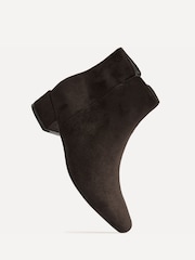 بني - Linzi Outline Low Block Heeled Ankle Boots - صورة 4 من 6
