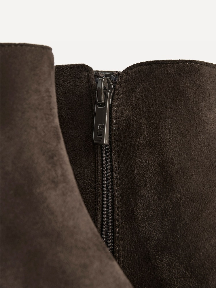 بني - Linzi Outline Low Block Heeled Ankle Boots - صورة 6 من 6 بني - Linzi Outline Low Block Heeled Ankle Boots - صورة 6 من 6