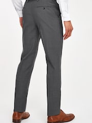 Charcoal Grey Regular Fit Signature Tollegno Wool Suit: Trousers - Image 2 of 4