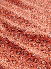 Coral Orange Off Shoulder Summer Dress - Image 6 of 6