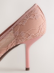 Nude Forever Comfort® Lace Bow Court Heels - Image 3 of 6