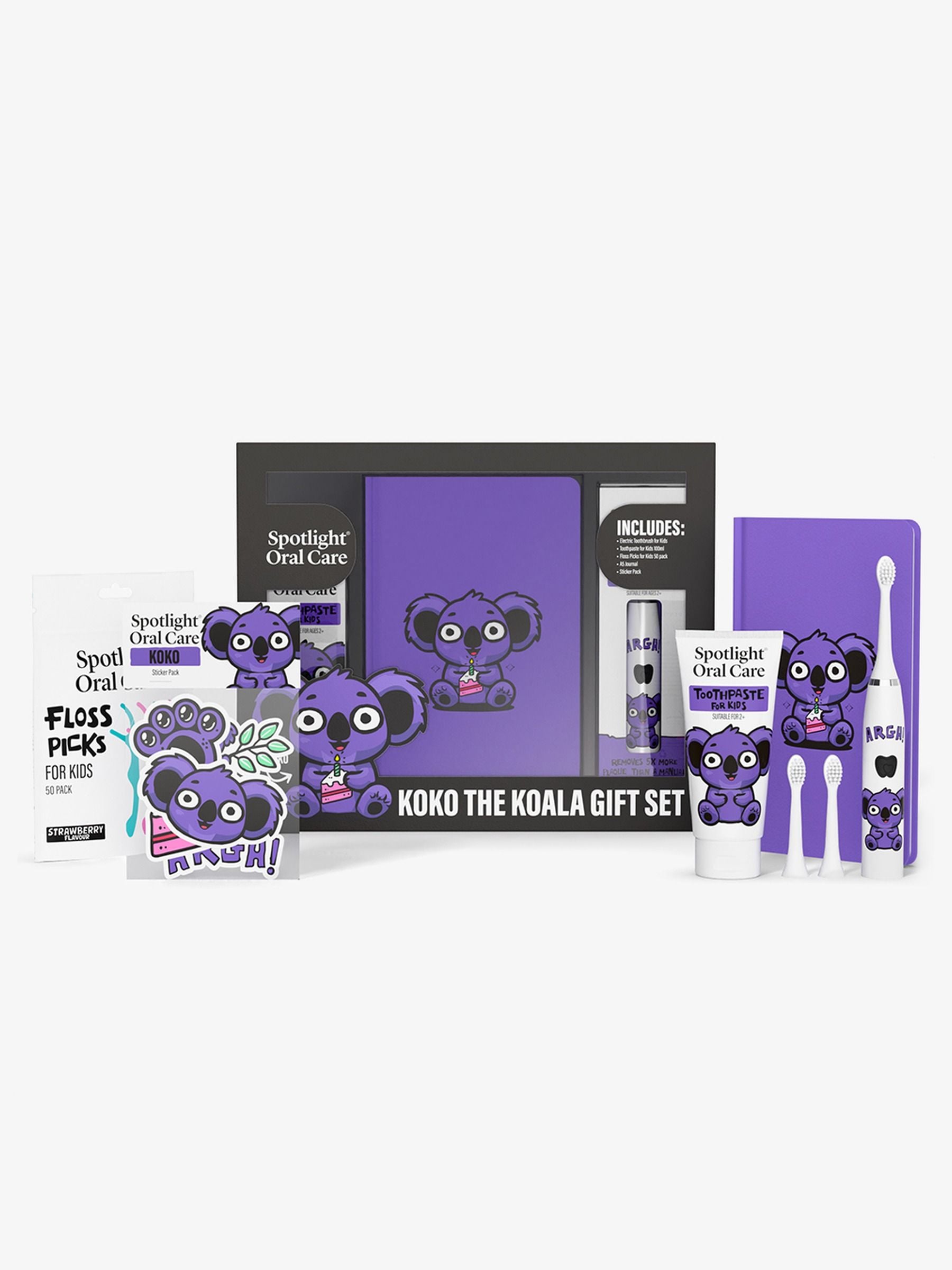 Spotlight Oral Care Women's Purple Koko The Koala Christmas Gift Set Electric Toothbrush