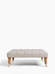 Laura Ashley Vivienne Soft Silver Ropsley Footstool - Image 3 of 7