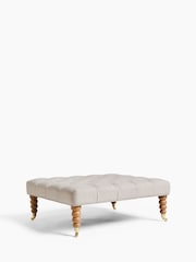 Laura Ashley Vivienne Soft Silver Ropsley Footstool - Image 4 of 7