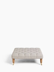 Laura Ashley Vivienne Soft Silver Ropsley Footstool - Image 5 of 7