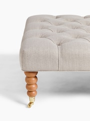 Laura Ashley Vivienne Soft Silver Ropsley Footstool - Image 6 of 7