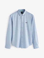 BOSS Blue Biado Long Sleeve Jersey Shirt - Image 4 of 4