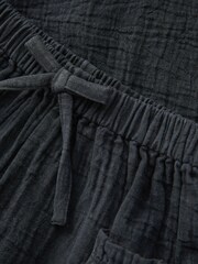 Anthrazitgrau - Strukturierte Schlupfhose aus 100 % Baumwolle (3–16 J.) - Bild 9 von 9