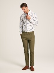 Joules Invitation White Print Cotton Shirt - Image 3 of 7