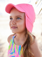 Bright Pink Swim Legionnaire Hat (3mths-10yrs) - Image 1 of 5