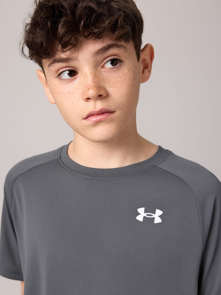 Under Armour Charcoal Grey Tech 20 Short Sleeve T-Shirt - Image 6 of 9