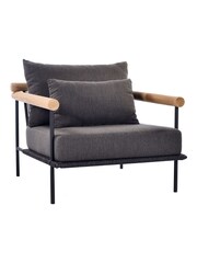 Barker and Stonehouse Black Zanzibar Aluminium Garden Lounge Chair - Image 3 of 10