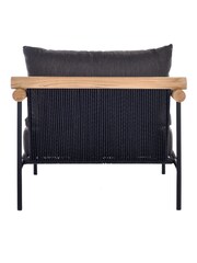 Barker and Stonehouse Black Zanzibar Aluminium Garden Lounge Chair - Image 5 of 10