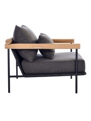 Barker and Stonehouse Black Zanzibar Aluminium Garden Lounge Chair - Image 6 of 10