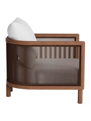 Barker and Stonehouse White Praia Teak Garden Lounge Chair - Image 4 of 6
