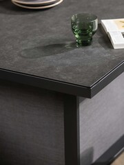 Barker and Stonehouse Dark Grey Fierza 6 Seater Corner Set with Rising Table - Image 2 of 8