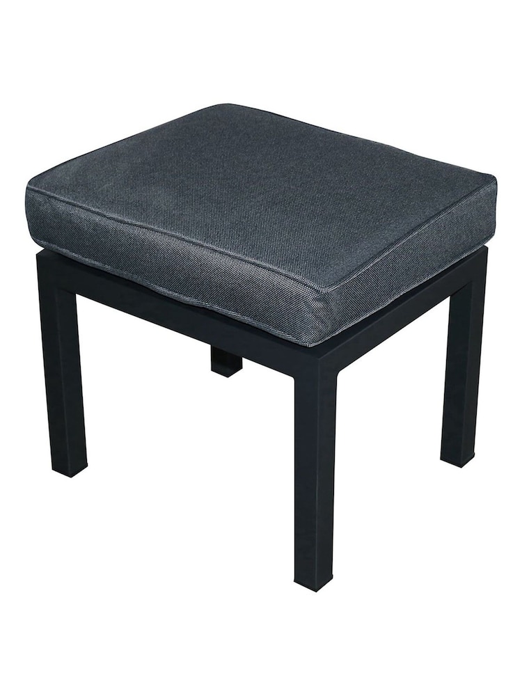 Barker and Stonehouse Dark Grey Fierza 6 Seater Corner Set with Rising Table - Image 8 of 8