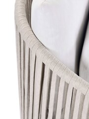 Barker and Stonehouse Coconut Grey Chania Teak and Rope Garden Lounge Chair - Image 8 of 9