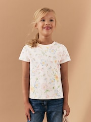 White Unicorn 100% Cotton T-Shirt (3-16yrs) - Image 1 of 8