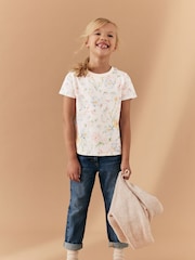 White Unicorn 100% Cotton T-Shirt (3-16yrs) - Image 3 of 8