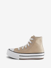 Converse Creame Neutral All Star EVA Lift Junior Trainers - Image 2 of 9