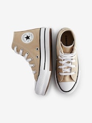 Converse Creame Neutral All Star EVA Lift Junior Trainers - Image 6 of 9