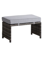 Barker and Stonehouse Flat Rattan Grey Sintra Corner Dining Set with Firepit - Image 6 of 9
