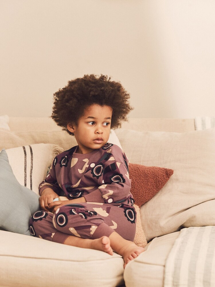 Chocolate Brown Oversized Pyjamas 3 Pack (9mths-8yrs) - Image 4 of 8