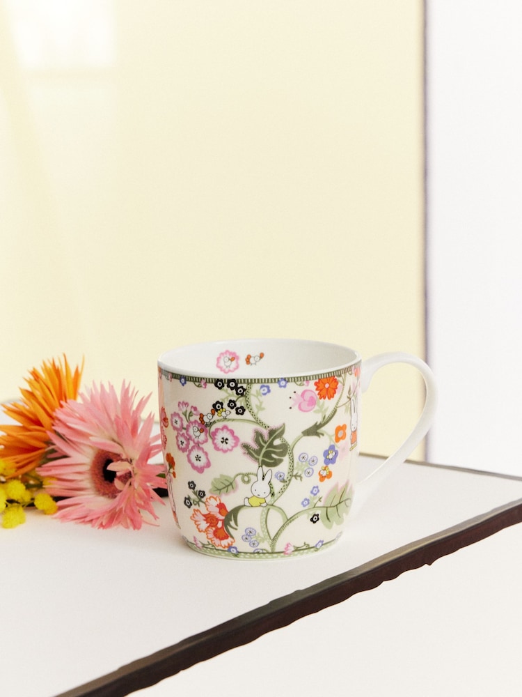Cath Kidston Multi Miffy Botanical Fine China Mug - Image 1 of 2