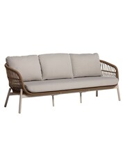 Barker and Stonehouse Natural Weave Ivory White Boracay Garden Lounge Set - Image 5 of 13