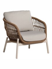 Barker and Stonehouse Natural Weave Ivory White Boracay Garden Lounge Set - Image 6 of 13