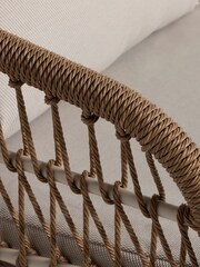 Barker and Stonehouse Natural Weave Ivory White Boracay Garden Lounge Set - Image 8 of 13