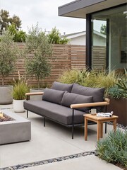 Barker and Stonehouse Black Zanzibar Aluminium 3.5 Seater Garden Sofa - Image 1 of 10