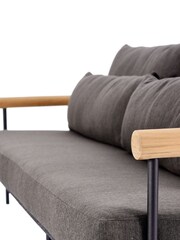 Barker and Stonehouse Black Zanzibar Aluminium 3.5 Seater Garden Sofa - Image 10 of 10