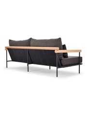 Barker and Stonehouse Black Zanzibar Aluminium 3.5 Seater Garden Sofa - Image 5 of 10