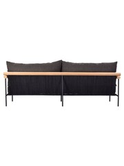 Barker and Stonehouse Black Zanzibar Aluminium 3.5 Seater Garden Sofa - Image 6 of 10