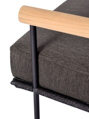 Barker and Stonehouse Black Zanzibar Aluminium 3.5 Seater Garden Sofa - Image 7 of 10