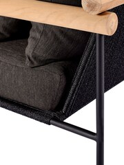 Barker and Stonehouse Black Zanzibar Aluminium 3.5 Seater Garden Sofa - Image 8 of 10