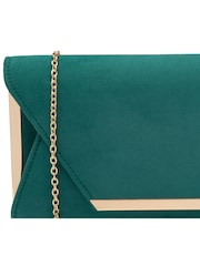 Lotus Green Clutch Bag with Chain - Image 3 of 4