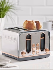 Chrome Electric 4 Slice Toaster - Image 1 of 7