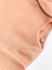 Multi Plain Rib Baby Bodysuits 5 Pack - Image 5 of 7