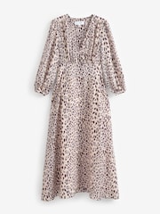 Equipment Sadie Animal Print Silk Blend Midi Dress - Image 4 of 4