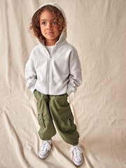 Khaki Green 100% Cotton Parachute Cargo Trousers (3-16yrs) - Image 2 of 8