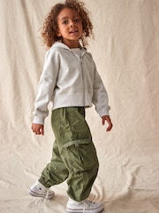 Khaki Green 100% Cotton Parachute Cargo Trousers (3-16yrs) - Image 3 of 8