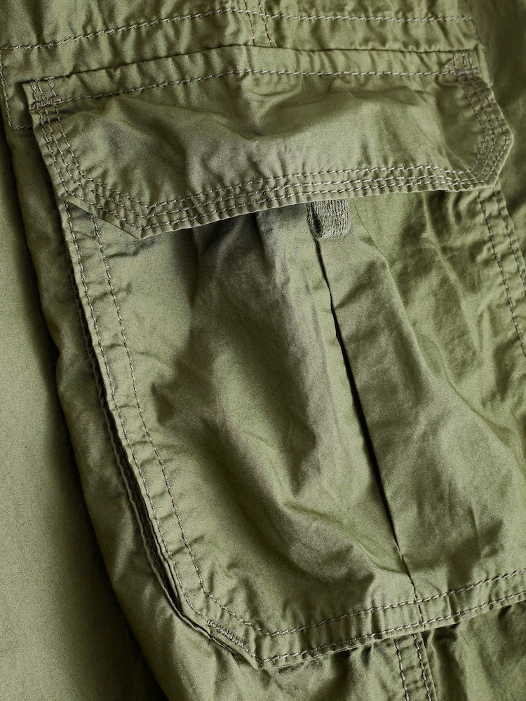 Khaki Green 100% Cotton Parachute Cargo Trousers (3-16yrs) - Image 8 of 8