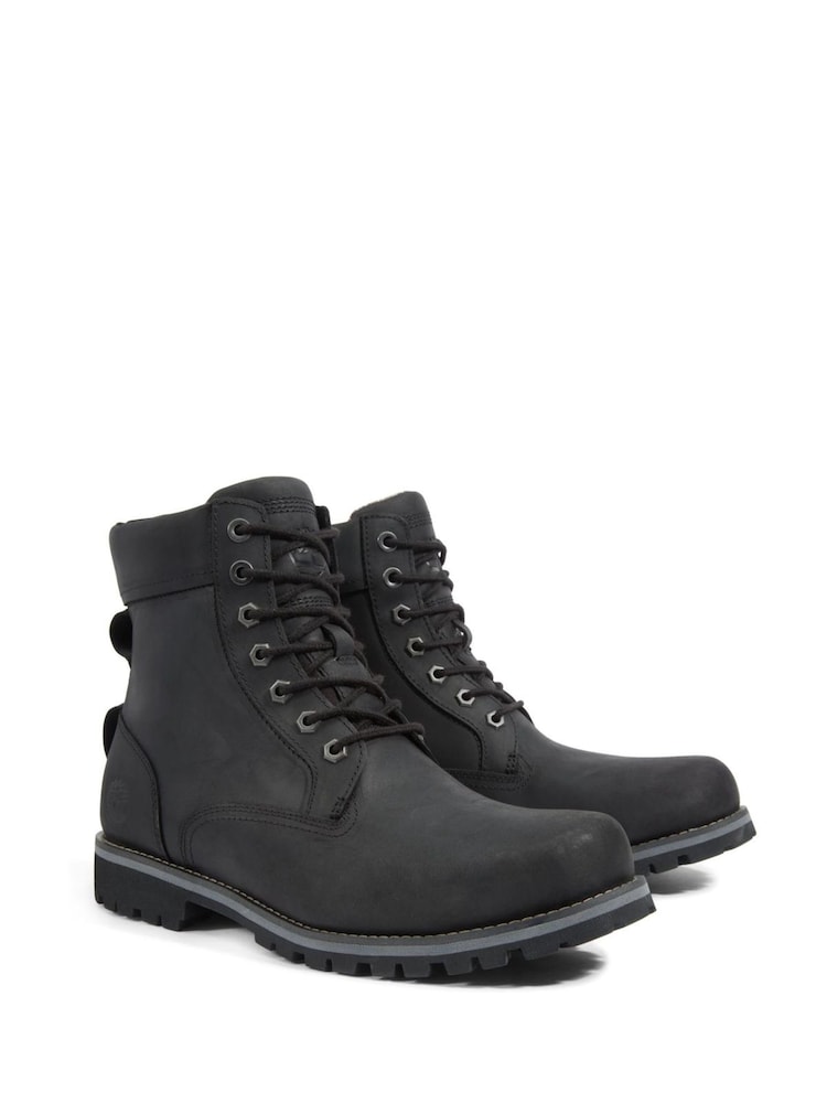 Timberland Rugged Leather Waterproof 6 Inch Boots - Image 6 of 9