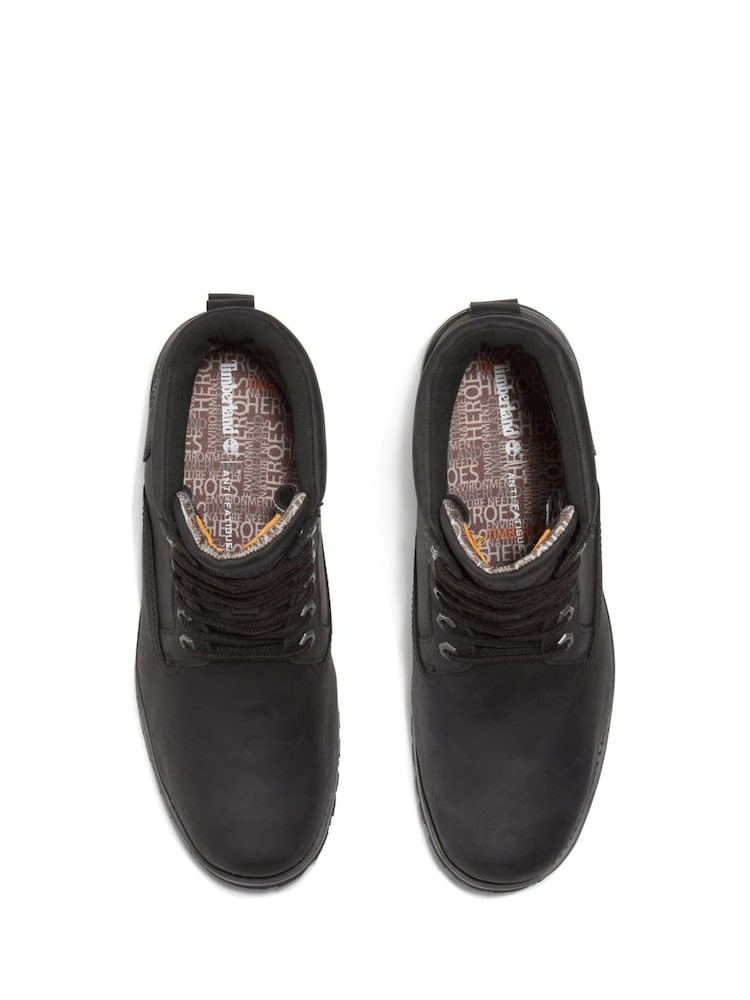 Timberland Rugged Leather Waterproof 6 Inch Boots - Image 7 of 9