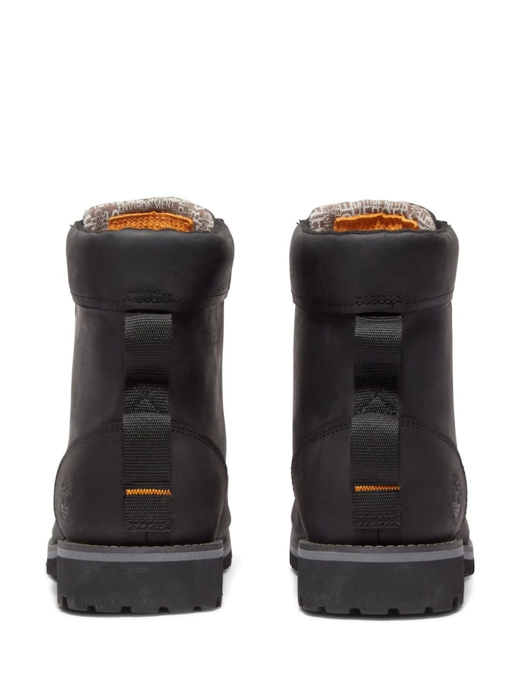 Timberland Rugged Leather Waterproof 6 Inch Boots - Image 8 of 9
